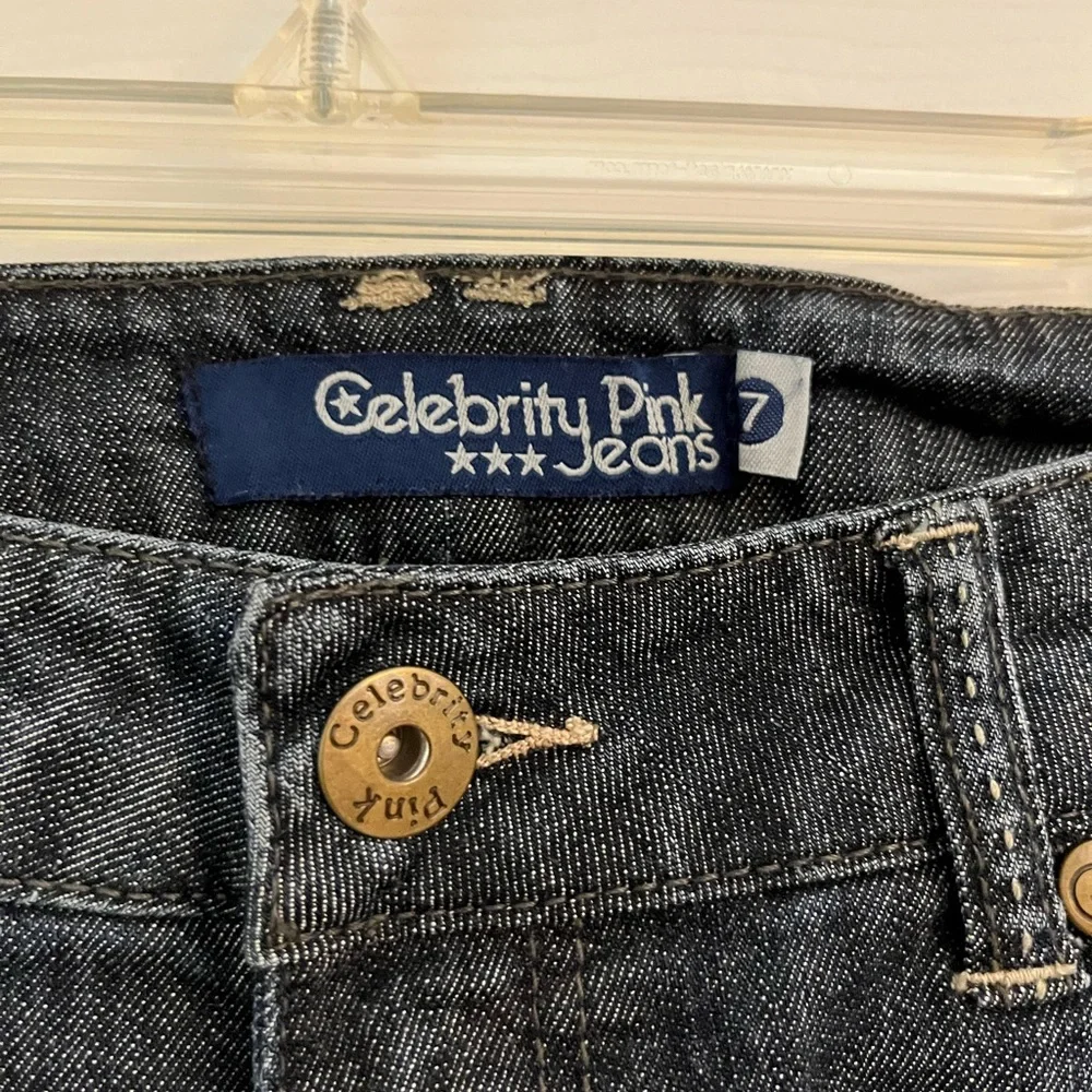 Celebrity Pink Blue Skinny Jeans Distressed - Picture 3 of 4